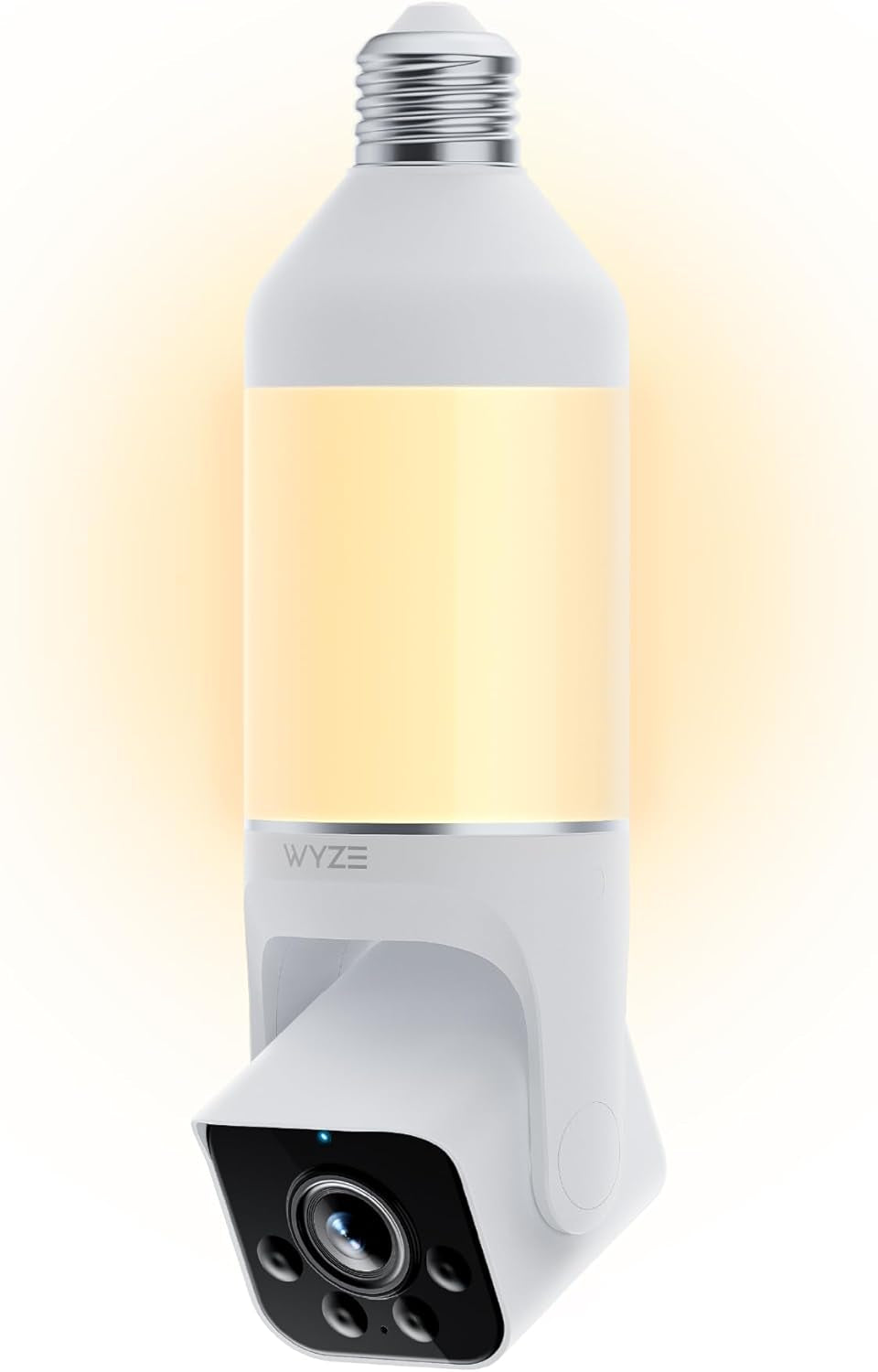 Bulb Cam - 2K HD Smart Light Bulb Security Camera with Color Night Vision, 800-Lumen Dimmable LED, 160° Wide View, Motion Detection & Siren, E26 Socket, Alexa/Google/Ifttt