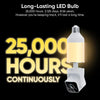 Bulb Cam - 2K HD Smart Light Bulb Security Camera with Color Night Vision, 800-Lumen Dimmable LED, 160° Wide View, Motion Detection & Siren, E26 Socket, Alexa/Google/Ifttt